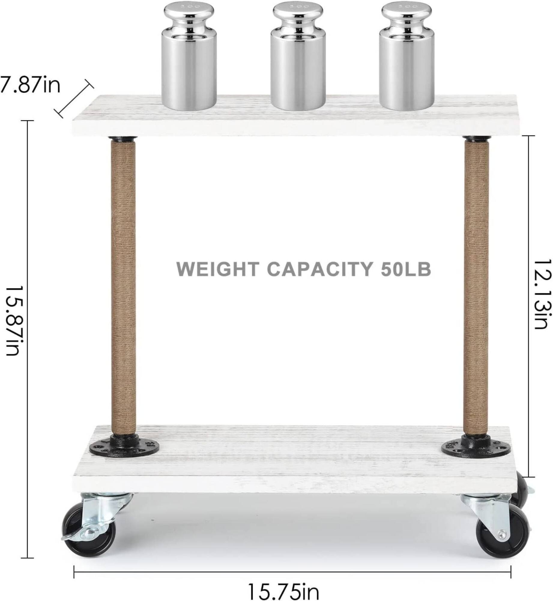 NEX™ 16" Narrow End Table with Wheels